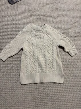Cream Cable Knit Dress